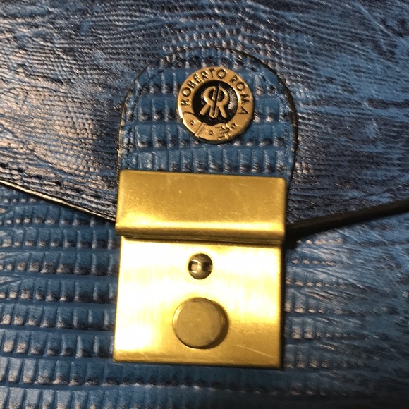 Roberto Roma snake embossed leather case. Made in Korea. Nwt - Picture 9 of 10